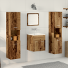 Conjunto de Muebles de Baño de 4 Piezas - Madera Vieja 1