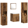 Conjunto de Muebles de Baño de 4 Piezas - Madera Vieja 3