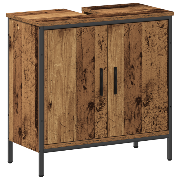 Juego de Muebles para Baño de 2 Piezas Madera Antigua M 5