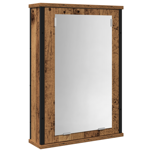 Juego de muebles de baño 2 piezas madera ingeniería envejecida M 5