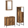 Juego de Muebles de Baño de 3 Piezas Madera Antigua Madera Ingenierizada 2