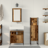 Conjunto de muebles de baño de 3 piezas Madera envejecida Madera tratada 4