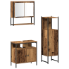 Conjunto de Muebles de Baño de 3 Piezas Madera Vieja Madera Maciza 2