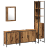 Conjunto de Muebles de Baño de 4 Piezas de Madera Antigua 2