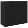 Highboard de roble negro de madera recreada 5