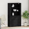 Mueble Alto de Madera de Roble Negro de 1