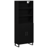 Highboard  Carvalho Negro 69.5x34x180 cm Madeira de Engenharia 1