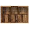 Buffet Lateral com Luzes LED Madeira Antiga 162x37x100 cm Madeira Recuperada 5