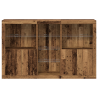 Sideboard con Luces LED Madera Vieja 162x37x100 cm Madera Elaborada 5