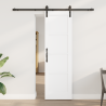 Puerta Corredera con Herrajes Blanca 61x198.5 cm de Madera de Pino 1