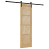 Puerta Corrediza  con Set de Hardware 61x198.5 cm Madera Maciza de Pino 2