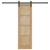 Porta Deslizante  com Kit de Ferragens 61x198.5 cm Madeira Sólida de Pinus 4