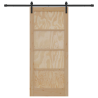 Puerta corrediza  con herrajes 86x198.5 cm Madera de Pino Macizo 4