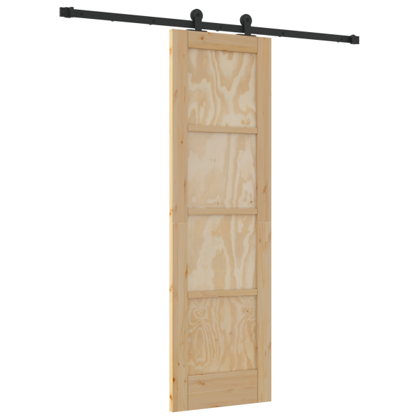 Puerta corrediza  con kit de herrajes 61x198.5 cm Madera maciza de pino M 2