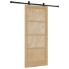 Puerta corrediza  con juego de hardware 86x198.5 cm Madera de Pino maciza 2