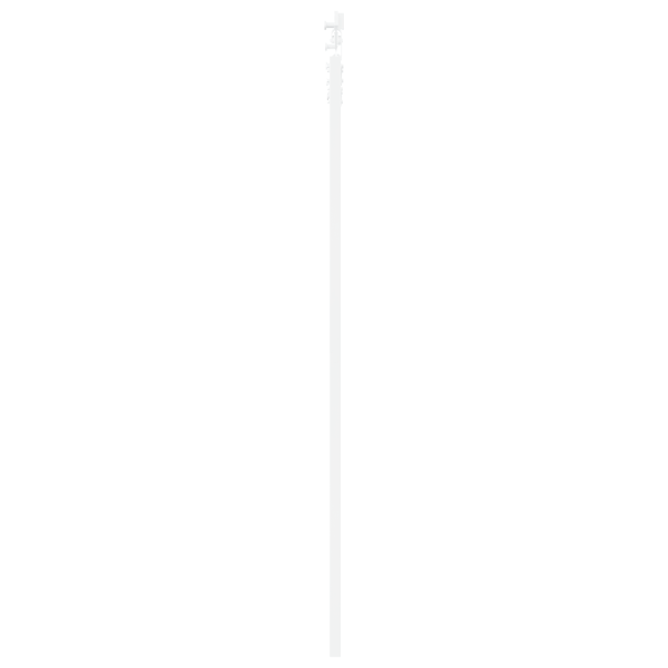 Puerta Deslizante  con Juego de Herrajes Blanca 83x202 cm Madera Maciza de Pino M 5