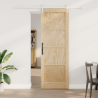 Puerta deslizable  con juego de herrajes 73.5x211 cm Madera maciza de pino 1