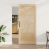 Puerta Corredera  con Set de Hardware 93x211 cm Madera Sólida de Pino 1