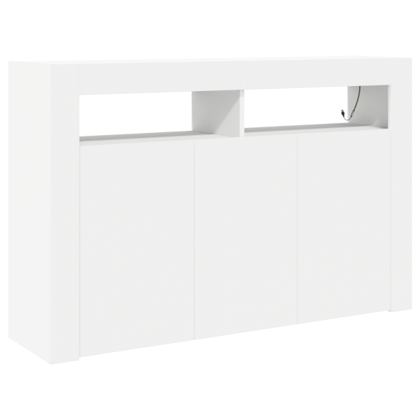 Aparador Blanco Blanco Madera Contrachapada 116 x 30 x 75 cm M 2