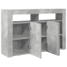 Buffet Cinza Concreto Madeira Engenheirada 116 x 30 x 75 cm 5