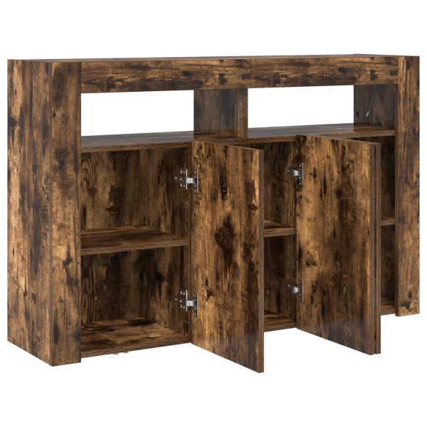Buffet Carvalho Defumado Madeira Engenhada 116 x 30 x 75 cm M 5