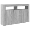 Aparador Gris sonoma Madera compuesta 116 x 30 x 75 cm Aparador 2