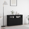 Aparador Roble negro Madera engineered 116 x 30 x 75 cm 1