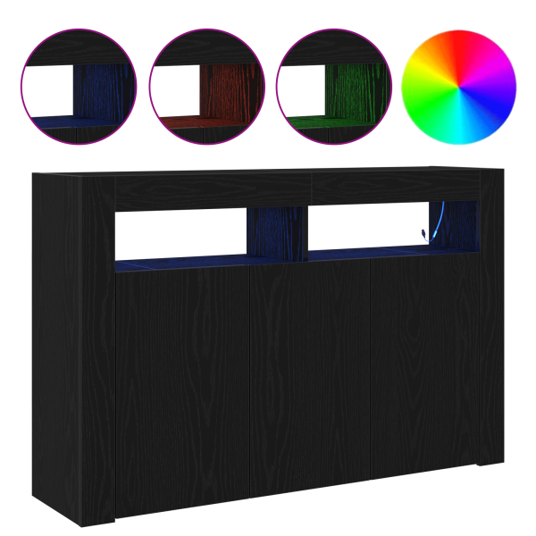 Sideboard Carvalho preto Madeira engenheirada 116 x 30 x 75 cm M 4