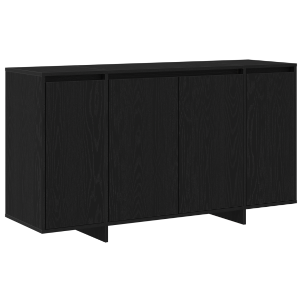 Aparador de Roble Negro Roble negro Madera MDF 135 x 41 x 75 cm M 2