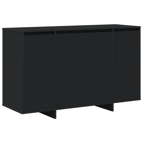 Aparador Preto Preto Madeira engenheirada 120 x 41 x 75 cm M 2