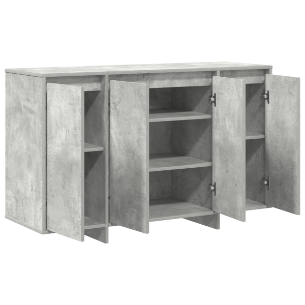 Sideboard Gris Concreto Gris Concreto Madera Elaborada M 5