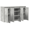 Sideboard Gris Concreto Gris Concreto Madera Elaborada 5