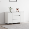 Sideboard Branco 120x41x75 cm Madeira de Engenharia 1