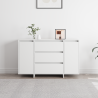 Sideboard Branco 120x41x75 cm Madeira de Engenharia 4