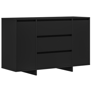 Sideboard Preto 120x41x75 cm Madeira de engenharia H