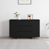 Sideboard Preto 120x41x75 cm Madeira de engenharia 4