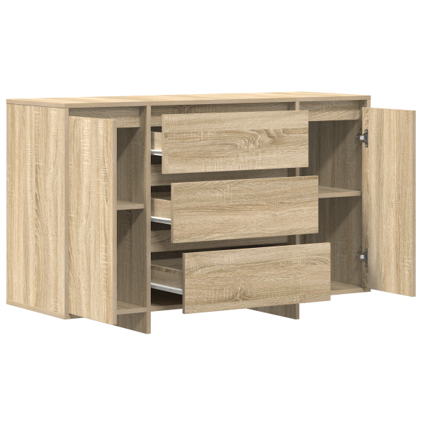 Sideboard Sonoma Oak 120x41x75 cm de Madera Elaborada M 5