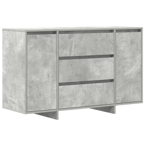 Sideboard de Gris Concreto 120x41x75 cm Madera Elaborada H