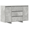 Sideboard Cinzento de Concreto 120x41x75 cm em Madeira Engenheirada 2