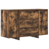 Sideboard Carvalho Fumado 120x41x75 cm Madeira Reforçada 2