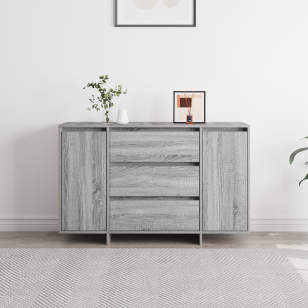 Sideboard Cinza Sonoma 120x41x75 cm Madeira de engenharia M 4