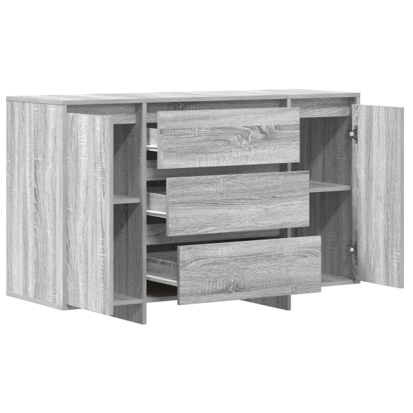 Sideboard Cinza Sonoma 120x41x75 cm Madeira de engenharia M 5