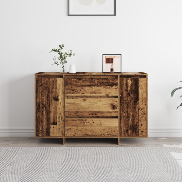 Sideboard de Madera Vieja 120x41x75 cm Madera Ingenierizada M 4