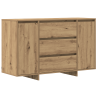 Sideboard Artisan de roble 120x41x75 cm en madera fabricada 2