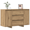 Sideboard Artisan de roble 120x41x75 cm en madera fabricada 3