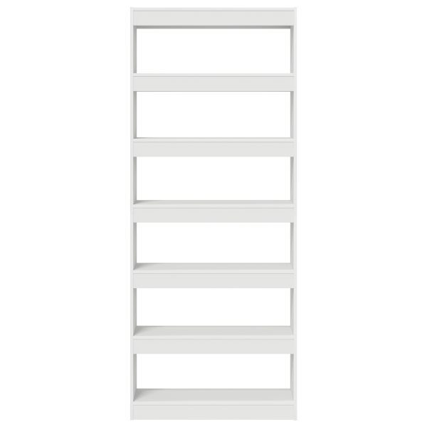 Estante Blanco Blanco Madera elaborada 80 x 30 x 198 cm M 5