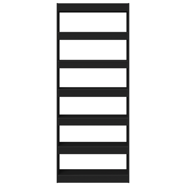 Armário/divisor de ambiente preto 80x30x198 cm M 5