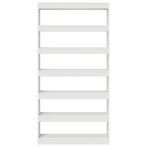 Estantería Blanca Blanca Madera de ingeniería 100 x 30 x 198 cm M 5