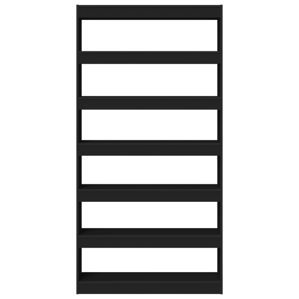 Estante Preta Madeira de engenharia 100 x 30 x 198 cm Estante M 5