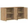 Buffets 2 pcs de Roble Artesanal 79x38x80 cm de Madera Elaborada 5